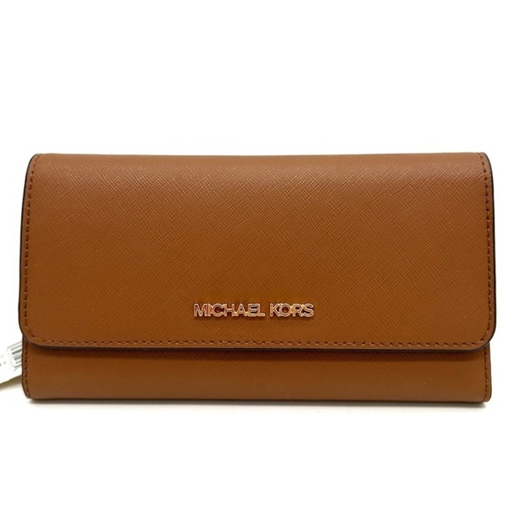 Michael Kors Large Trifold Wallet Luggage - Picture 1 of 8